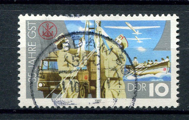 Germany – DDR : Sports and science association stamp from 1987 – used