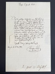Authentic Historical Seal Letter From Munich To Fürstenfeldbruck 1824