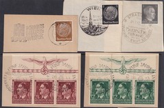Lot Stamp Germany Poland WWII Hitler Poland Wien Vienna RLB Feldpost F