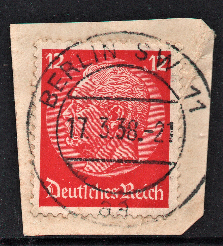 Historic 12 GR Red “ Paul Von Hindenburg in the medallion “ Germany 1933