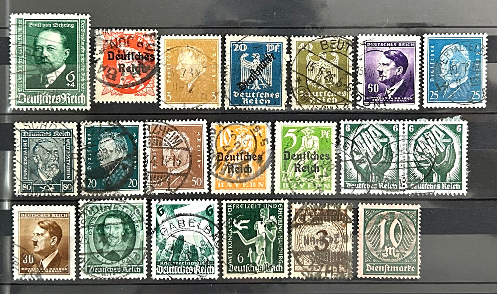 German Reich Stamps – lot of 20 stamps used nice /269