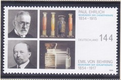 Germany 2275 MNH 2004 Paul Ehrlich & Emil von Behring – Physicians Issue