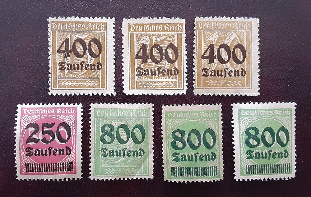 GERMANY Reich 1923 MNH (see Note) Daily Inflation Overprints VF 2786