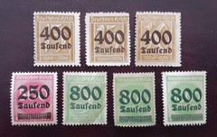 GERMANY Reich 1923 MNH (see Note) Daily Inflation Overprints VF 2786