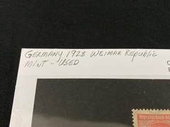 1923 Weimar Republic Germany 125 Tausend Red Postage Stamp – Used Mint Condition