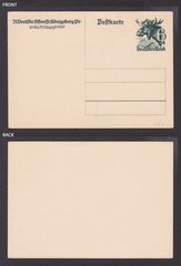GERMANY 1939, Pre-stamped postcard Mi #P280, Unused