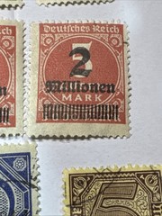 Lot of 100+ Germany 1922-23 Hyperinflation Millionen Milliarden Dienstmarke