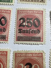 Lot of 100+ Germany 1922-23 Hyperinflation Millionen Milliarden Dienstmarke