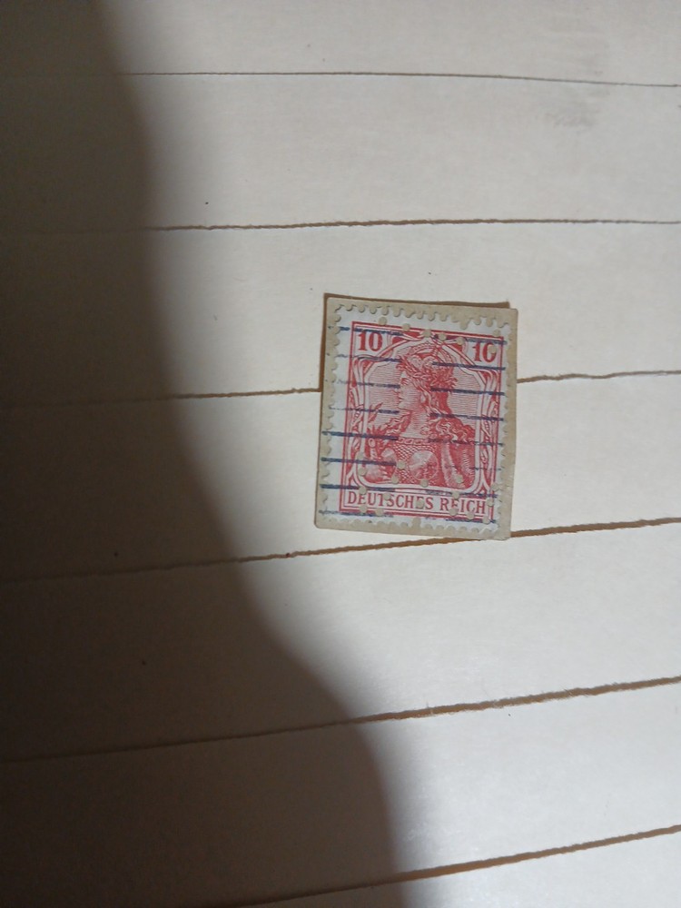 1913 10pf Orange red, lovely „post office“ fresh mint single that was produced