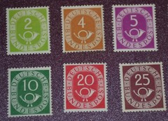 ALEMANIA freimarken POSTHORN COMPLET MNH -136 -70 USED- MNH