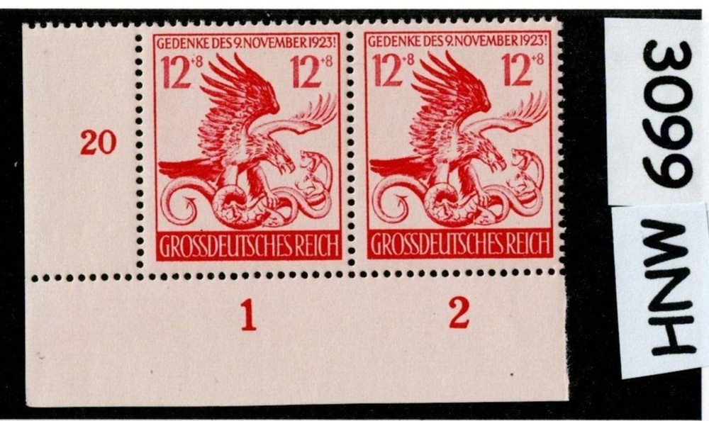 MNH stamps B289 / 21st anniversary Munich Putsch 1944 Third Reich era #3099