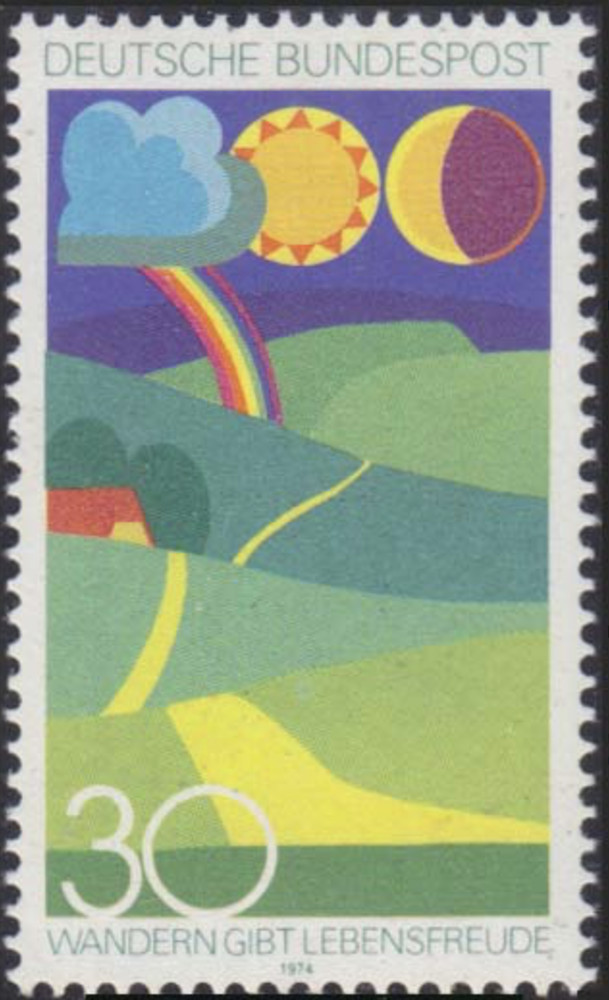 BRD FRG #Mi808 MNH 1974 Walking [1149 YT661 SG1704]