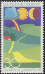 BRD FRG #Mi808 MNH 1974 Walking [1149 YT661 SG1704]