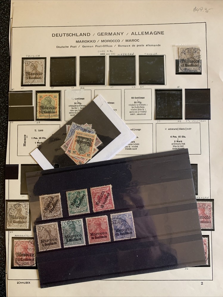 Germany Post Offices in MOROCCO & TURKEY Collection Mint&Used