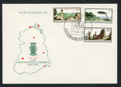 GDR First Day Cover #833 834 835 Natur und Landschaftsschutzgebiete