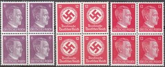 AUTHENTIC Historical Artifact Stamp Germany Blocks WWII 3rd Reich Hitler MNH 2