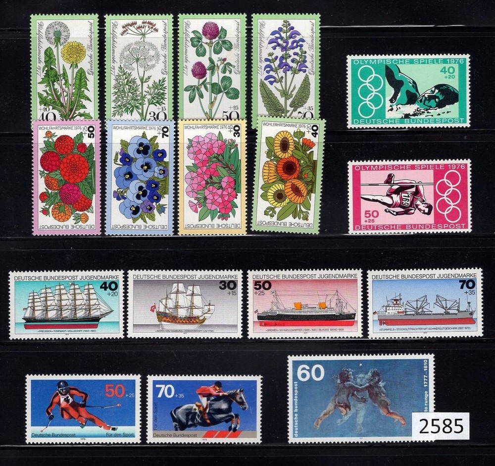 (2585) Germany West, Selection of MNH sets, see description and image