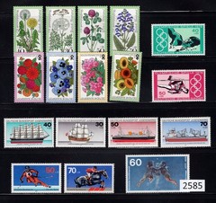 (2585) Germany West, Selection of MNH sets, see description and image