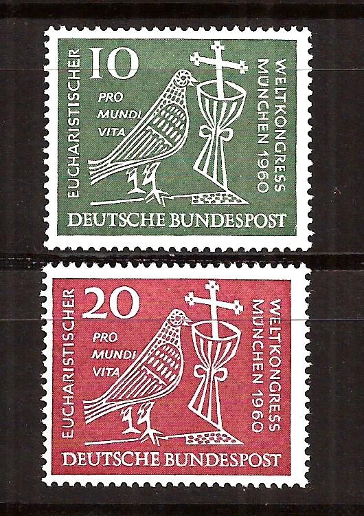 [D6008] BRD, Germany, Full set 1960, MNH** World Eucharistic Congress, Religion