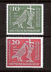 [D6008] BRD, Germany, Full set 1960, MNH** World Eucharistic Congress, Religion