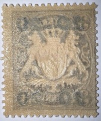 Travelstamps: 1920 Germany Bayern Overprint Stamp Scott#237, Mi 177 – Mint Og Lh