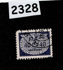 Used Stamp Sc N023 Official General Government Swastika Poland WWII #2328