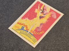 WW2 Nazi German Third Reich 1937 Munich Fasching Carnival Poster Stamp Label