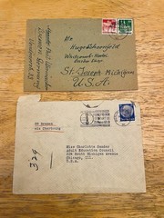 Lot of 7 Vintage German Covers 1920s–1950s – Business & Consular Mail to USA