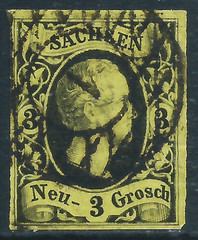 Saxony, Sc #8, 3ng Used