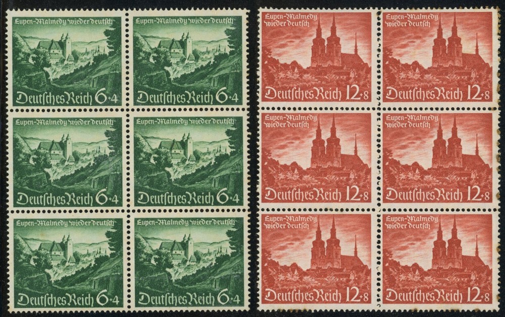 Germany Sc #B174-B175 Mi #748-749 Eupen-Malmedy Reunion with Reich 1940 OG NG