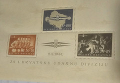 Germany Occupied Croatia souvenir sheet # B76 Mint Hinged OG $1300