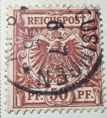 Germany Lot of 20 1889 – 1900 Stamps (SC 46-63, 46a)