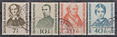 Germany 1955 Portraits of Historical Figures Semi-Postal B344-B347 Used ZAYIX