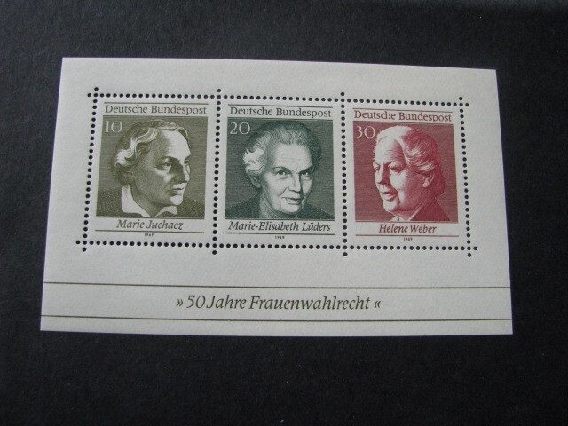 Germany Stamp Miniature Sheet Scott # 1007 Never Hinged Unused