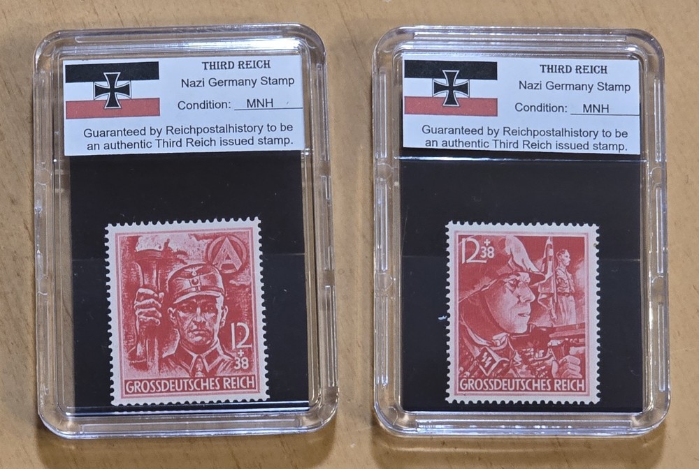 SS SA STORMTROOPERS Last Stamps of Third Reich Nazi German NSDAP Stamp WW2 WWII