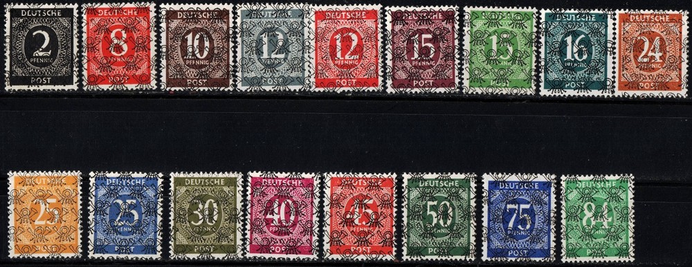 Germany Bizone Anglo American Zone Michel 52II / 68II * MLH Expert Signed Set