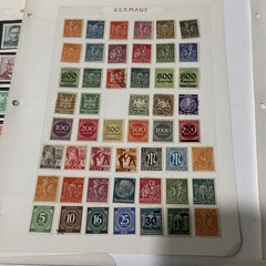 German Stamp Lot 13 Pages Of Mixed Lot