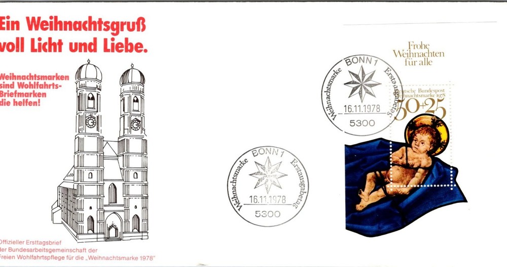 Germany FDC 1978 Frauenkirche In Munich – Bonn – J29384