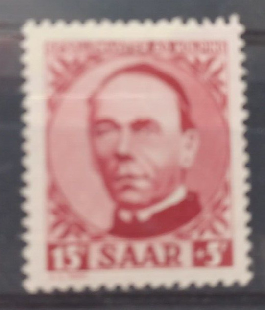 Saar 1950 Honoring Adolf Kolping ,hinged mint single value