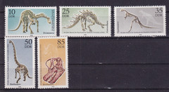 DDR MNH **3324-7 SC 2812–6 Dinosaurs