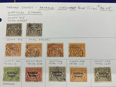 Germany States, Bavaria Official Stamps, Used& Mint – hinged, 1916-1920.