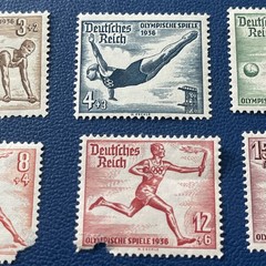 MHNH Stamp set B82-B89 1936 Berlin Germany Summer Olympics complete #2625a