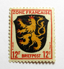 Germany Stamp Scott 4N6 Allied Occupation French Zone Palatinate 12pf 1945 MLH