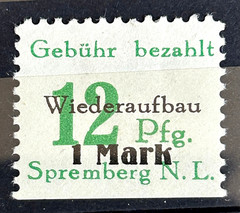 1946 German stamp Mi:DE-SPR22A – Local Spremberg Bottom imperf 12 rpf MH*/267