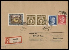 Germany 1943 Tag der Briefmarke Stamp Day Registered Cover 71826