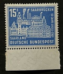 Travelstamps: 1959 Germany Saar Stamps Scott #320 – 50th Anniv of Saar MNH OG