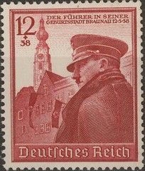 Stamp Germany Mi 691 Sc B137 1939 WWII 3rd Reich Adolf MNG