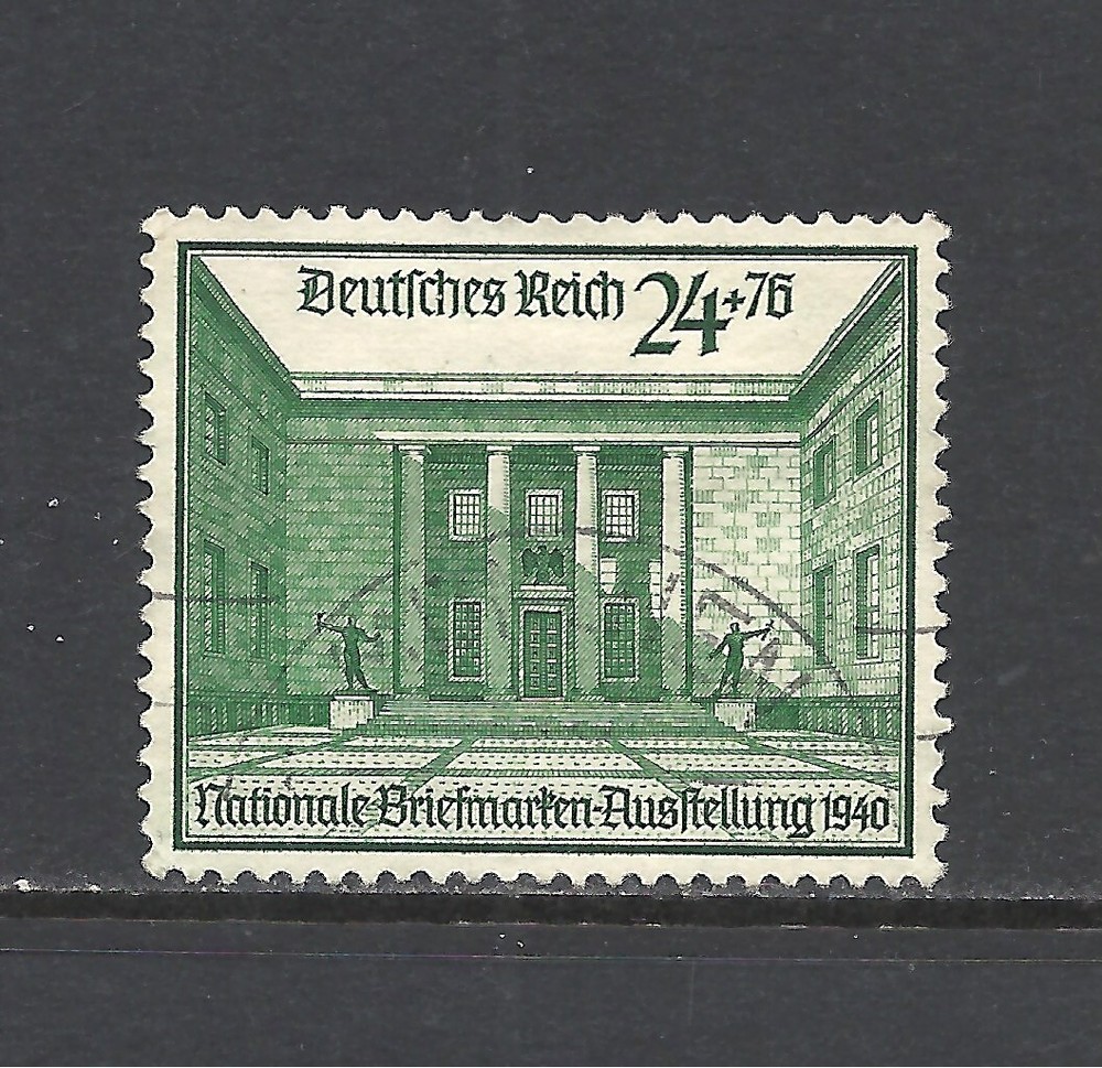 GERMANY SCOTT B169 USED VF – 1940 24 + 76pf DK GREEN SEMI-POSTAL ISSUE