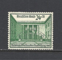 GERMANY SCOTT B169 USED VF – 1940 24 + 76pf DK GREEN SEMI-POSTAL ISSUE