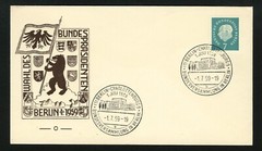 Germany Postal History Cover 1959 SG unlisted Heuss / First President Cachet